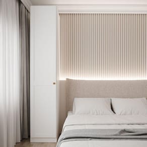 Guarda Roupa Modulado 1 Porta Internacional Esquerda com 6 Prateleiras Hera CabeCasa MadeiraMadeira Branco Geada