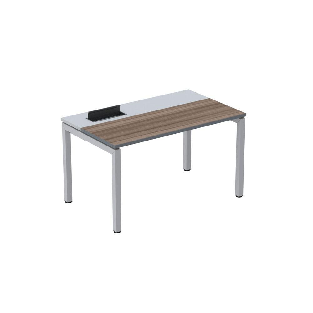 Mesa Plataforma para Coworking 110x792 Psc110 Walnut/Cinza
