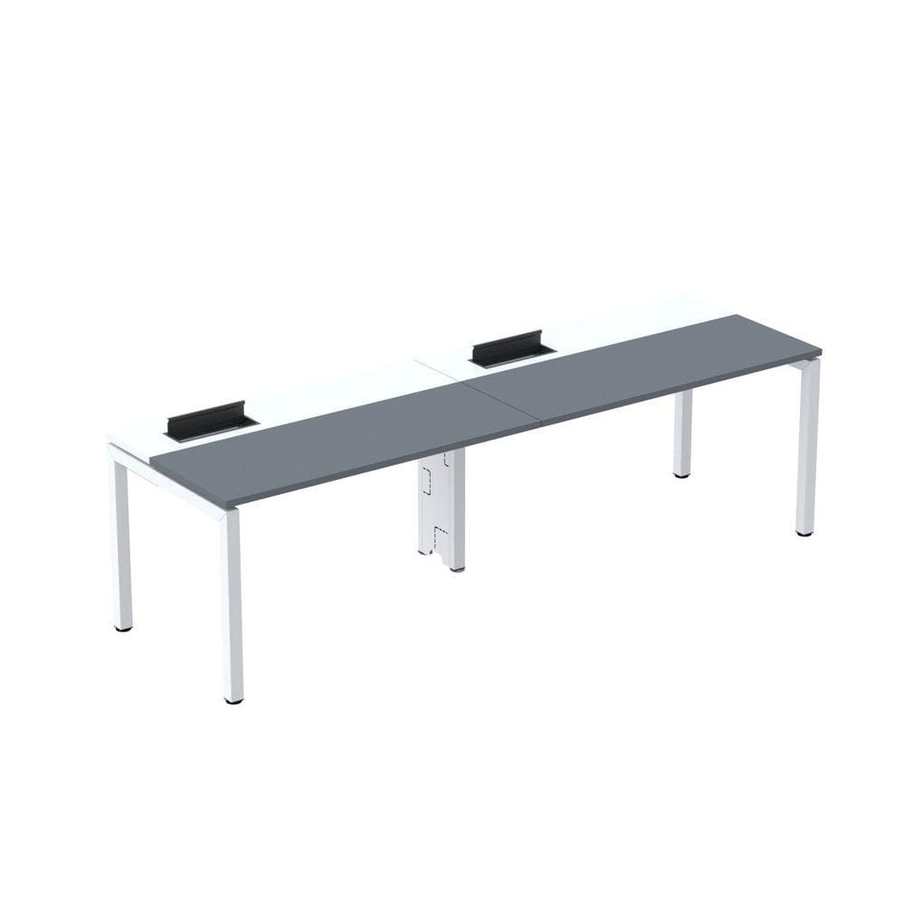 Mesa Plataforma para Coworking para 2 Pessoas 140x792 Psc140 Grafito/Branco