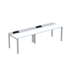 Mesa Plataforma para Coworking para 2 Pessoas 140x792 Psc140 Branco/Cinza