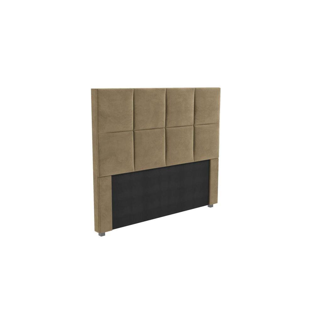 Cabeceira Mdp Estofada Veludo 140x120cm Bege