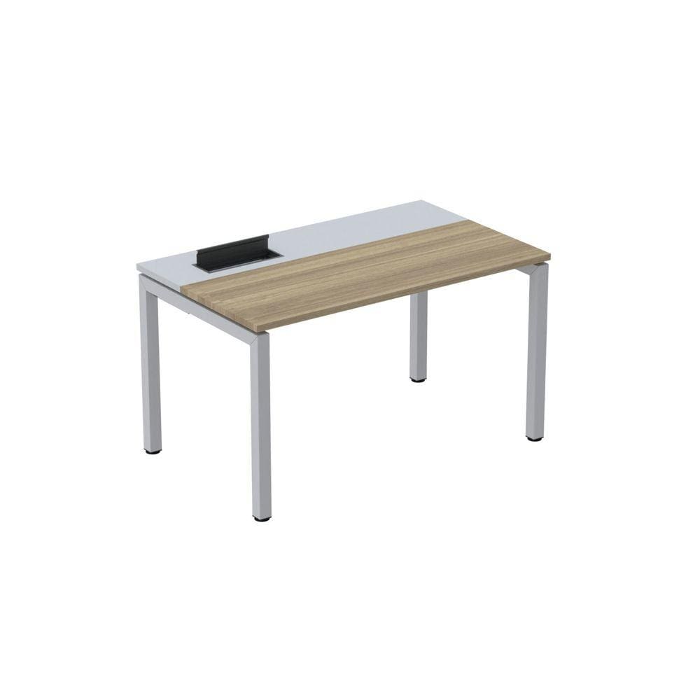 Mesa Plataforma para Coworking 140x792 Psc140 Noce Marromlle/Cinza