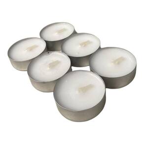 Kit 6 Velas Rechaud Difusor Flutuante Foundue Branca 11Gr