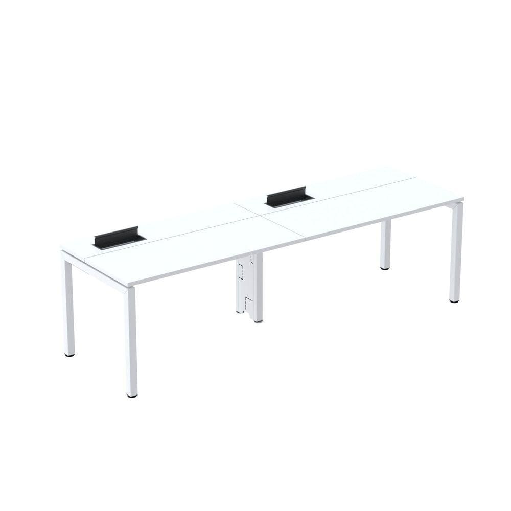 Mesa Plataforma para Coworking para 2 Pessoas 130x792 Psc130 Branco