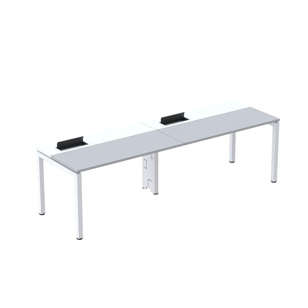 Mesa Plataforma para Coworking para 2 Pessoas 140x792 Psc140 Cinza/Branco