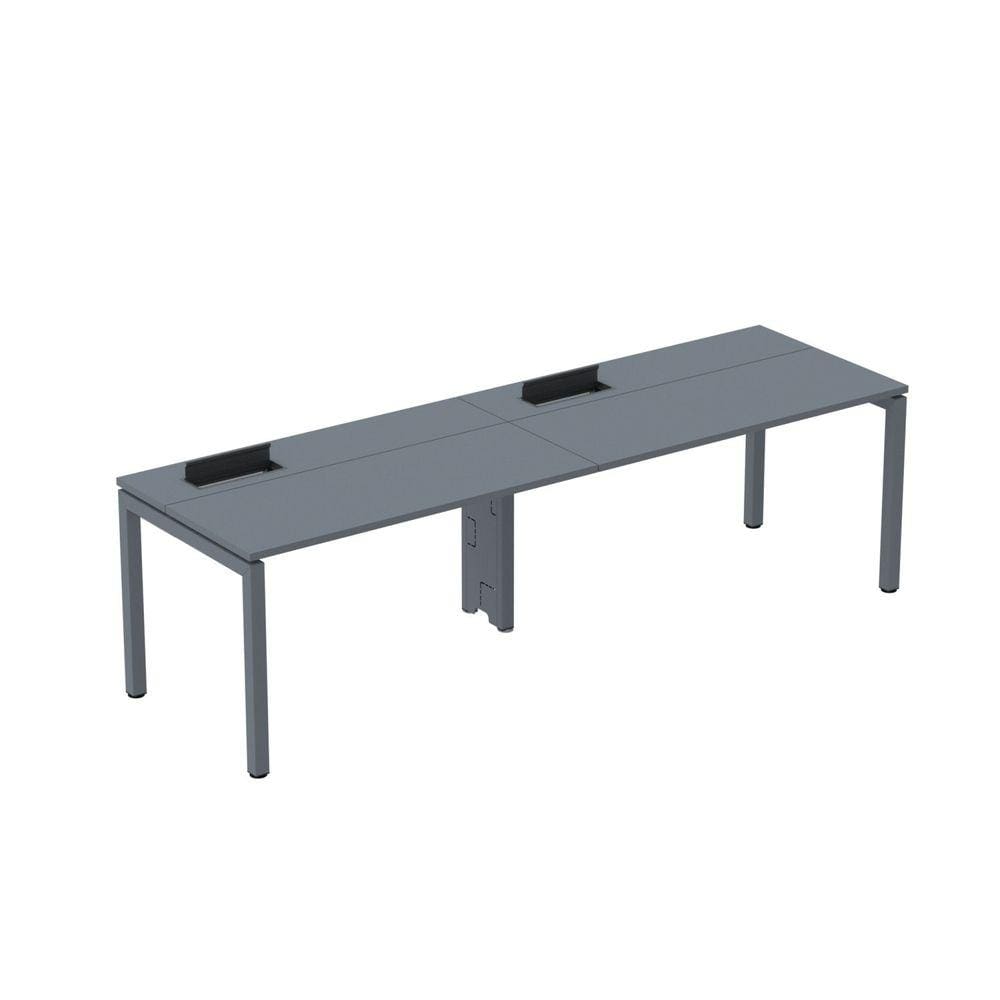 Mesa Plataforma para Coworking para 2 Pessoas 140x792 Psc140 Grafito