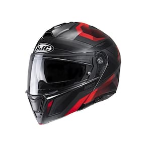 Capacete Hjc I90 Lark Vermelho E Preto 55 [f016]