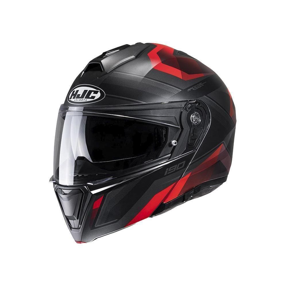 Capacete Hjc I90 Lark Vermelho E Preto 63 [f016]