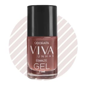 Esmalte Em Gel Nude Avelã Não Precisa Cabine Secagem Rápida