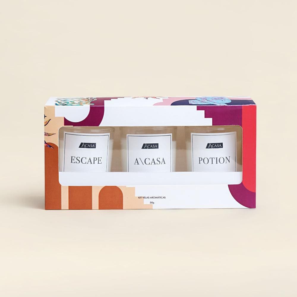 Kit Velas Escape,A\CASA e Potion - A\CASA