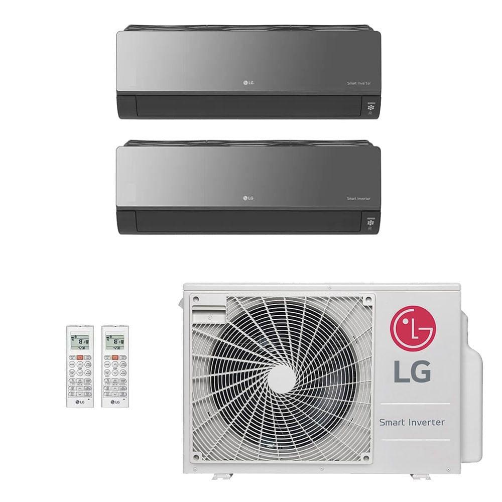 Ar Condicionado Multisplit Bi 16000 Btu(7000+9000) Quente/frio - Inverter - LG - 220v - Amnw09gsjr0 Amnw07gsjr0 / A2uw18gfac