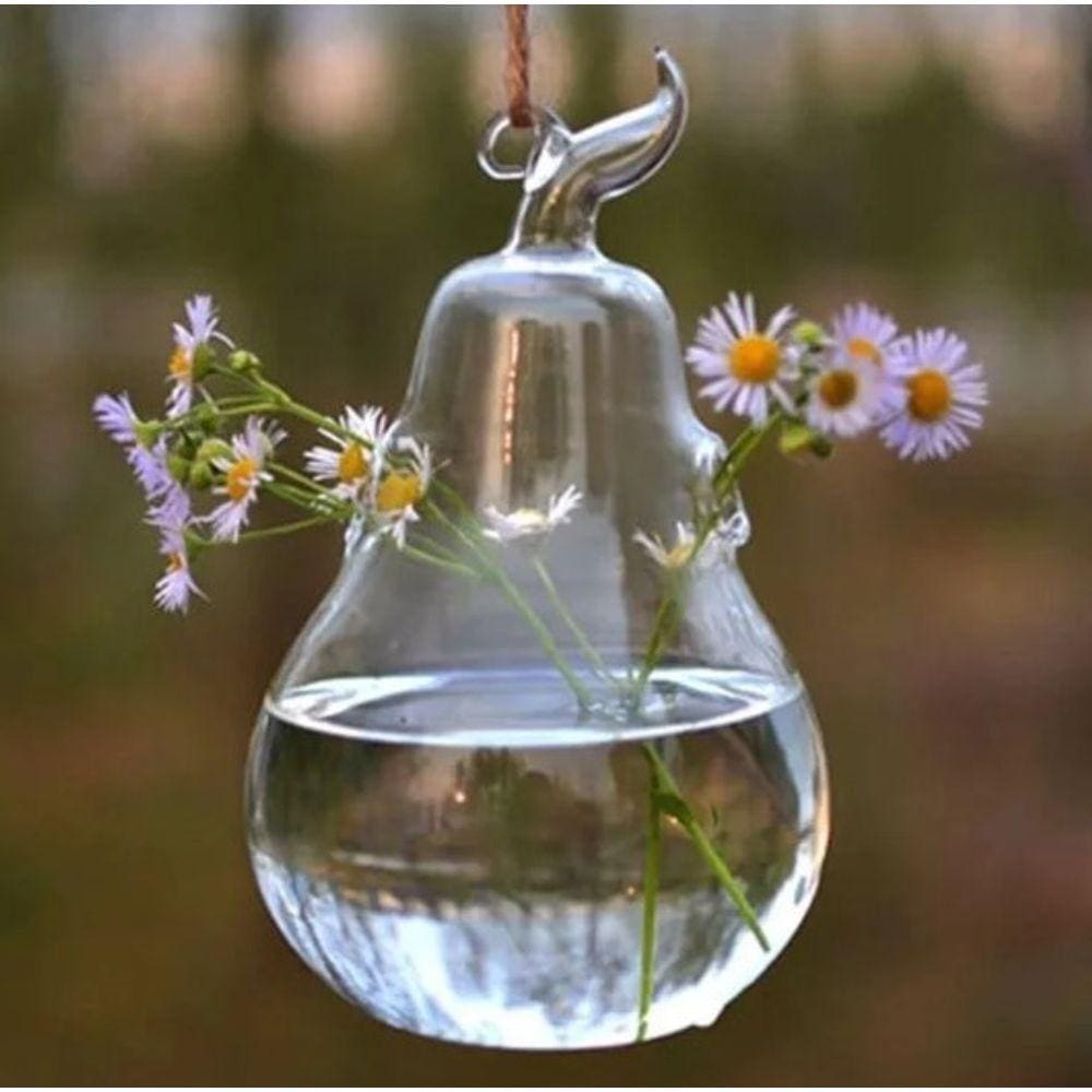 Vaso de Vidro em Formato de Pera