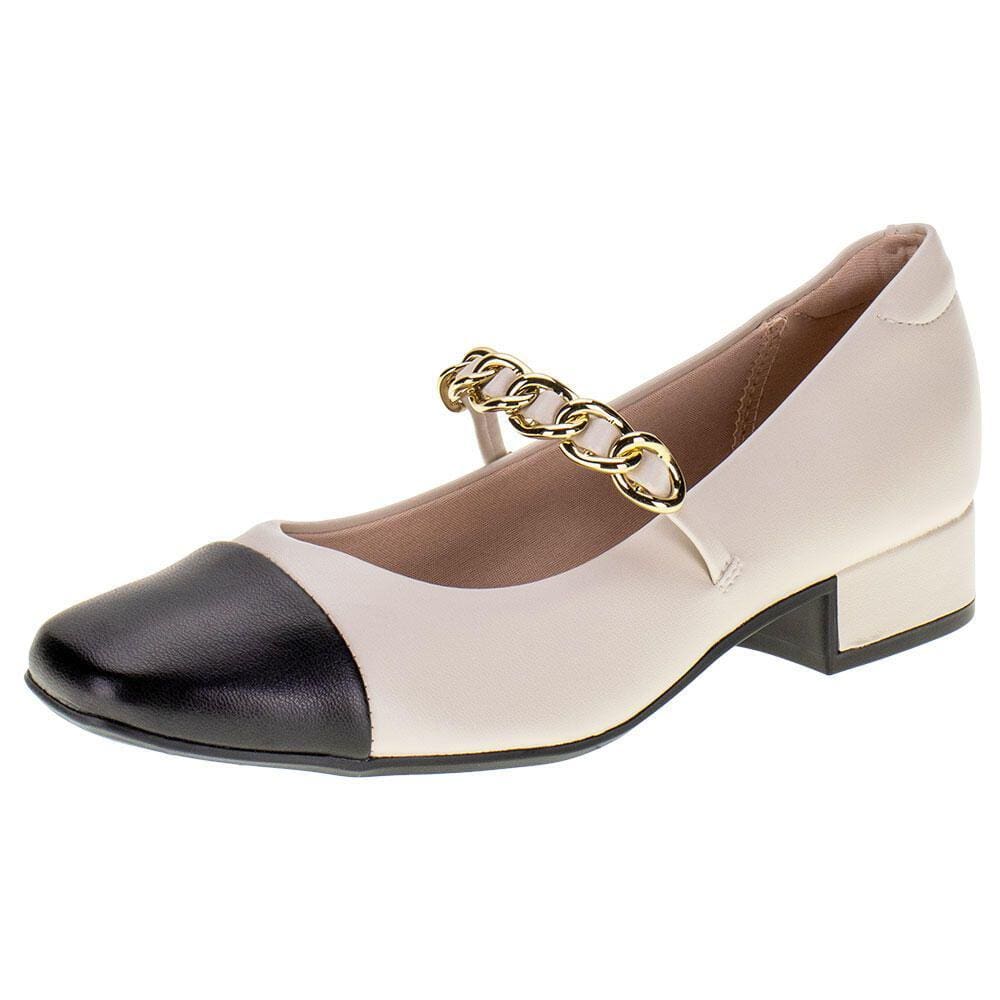 Sapato Feminino Salto Grosso Moleca - 5795104