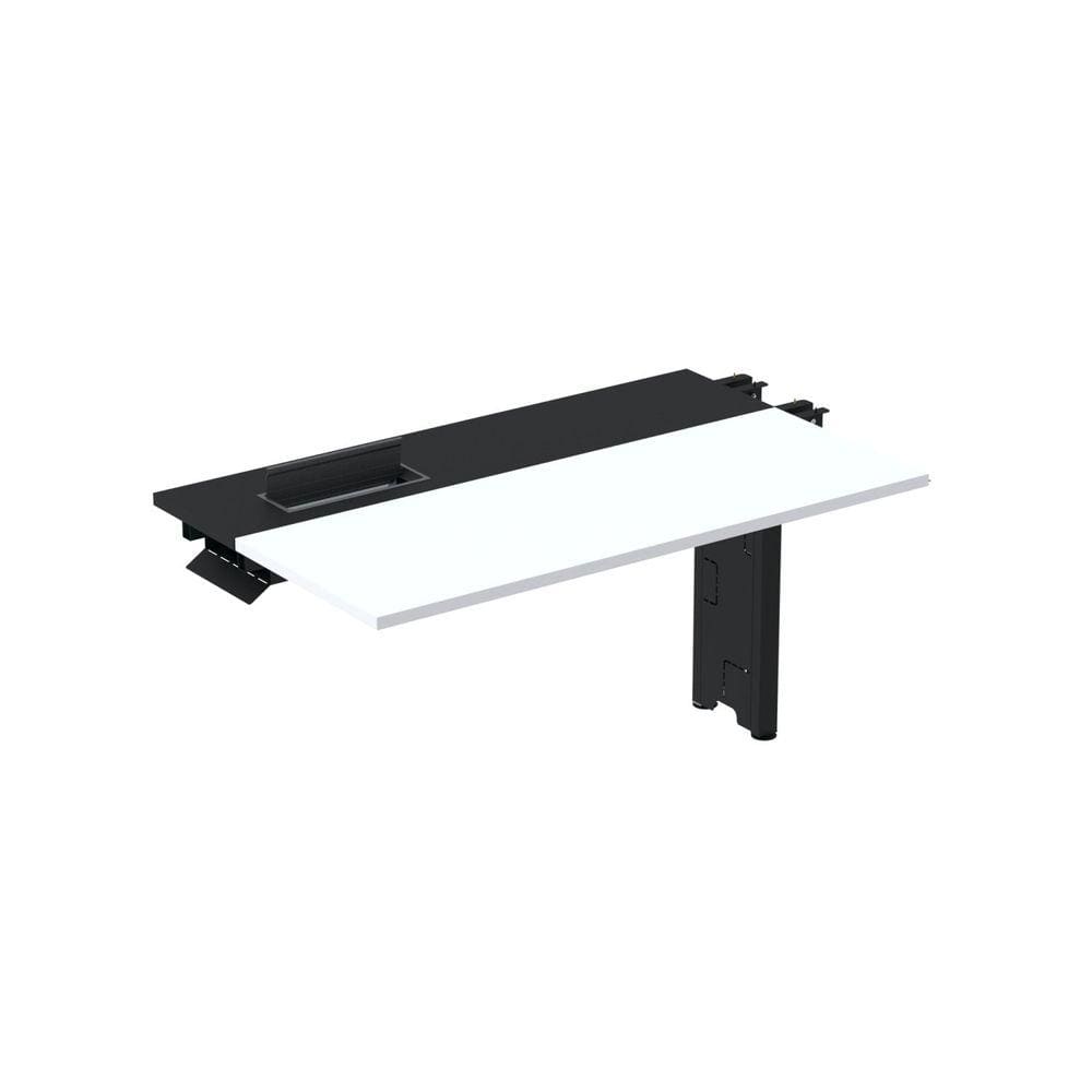Complemento da Mesa Plataforma para Coworking 140x792 Cplpsc140 Branco/Preto