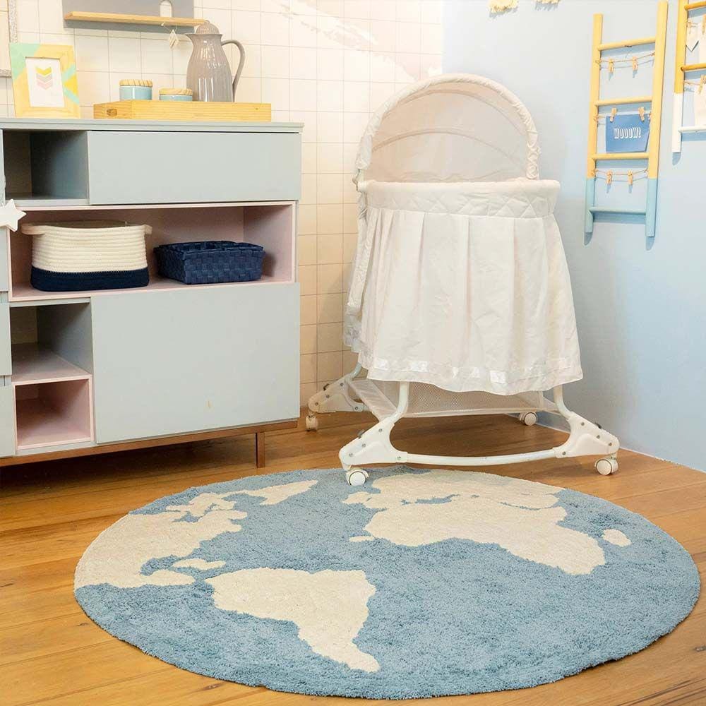 Tapete Mapa Mundi Rendondo - 1,20m