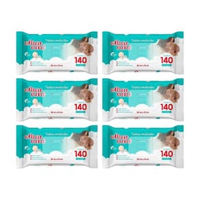 Toalha Umedecida Meu Nene Com 140Un - Kit Com 6Un