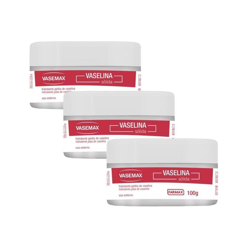 Vaselina Farmax 100G Geleia - Kit Com 3Un