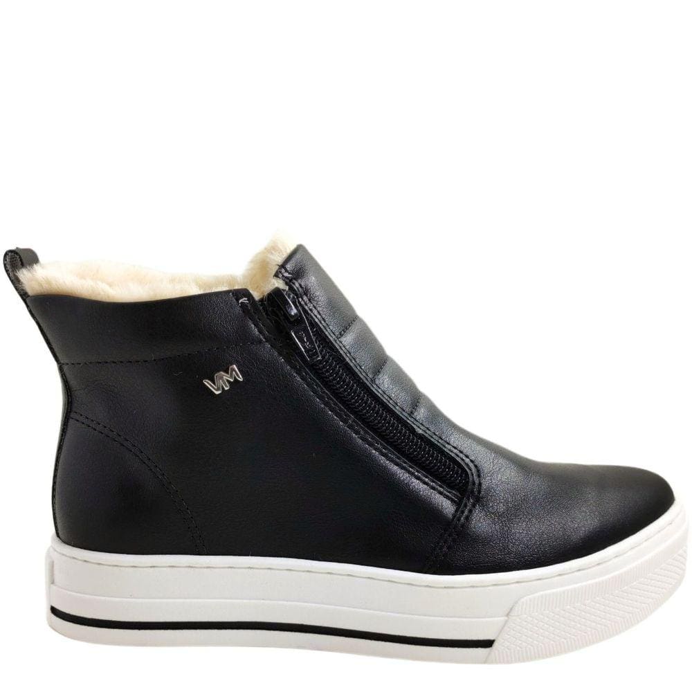 Tênis Feminino Casual Botinha Forro com Pelo Via Marte 030-001