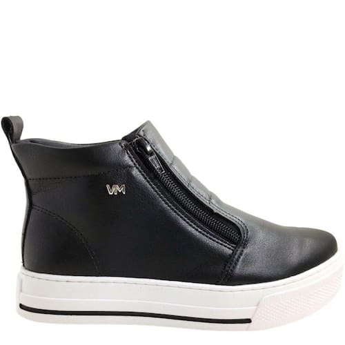 imagem-Tênis Feminino Botinha Casual Dia a Dia FlatForm Via Marte 030-002 - 39 - Preto