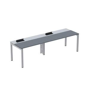 Mesa Plataforma para Coworking para 2 Pessoas 140x792 Psc140 Grafito/Cinza