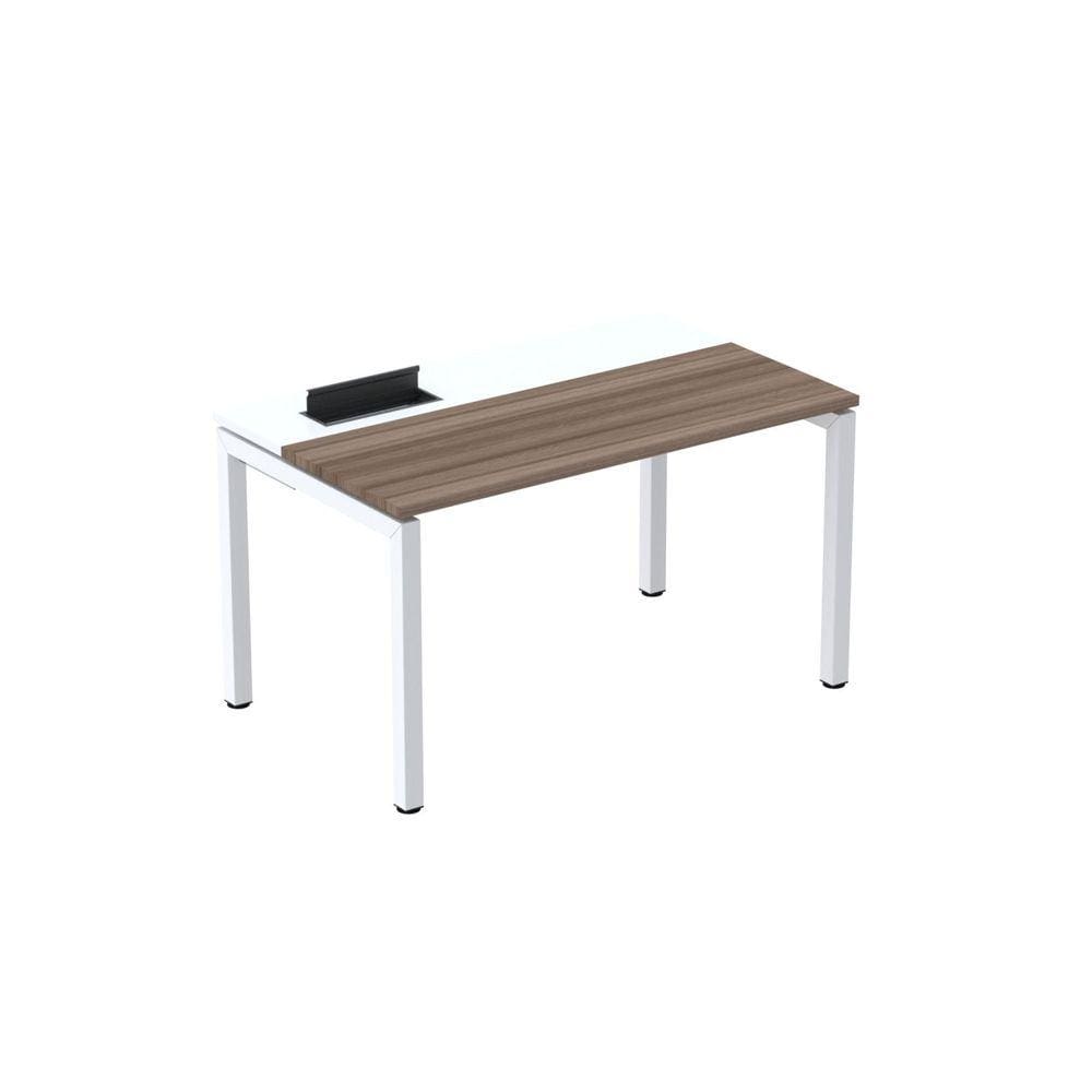 Mesa Plataforma para Coworking 150x792 Psc150 Walnut/Branco