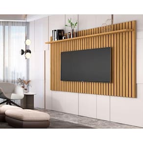 Painel Para TV Até 75 Polegadas Ripado Verdadeiro Classic 1.8x1.35 Cumaru - Giga Móveis