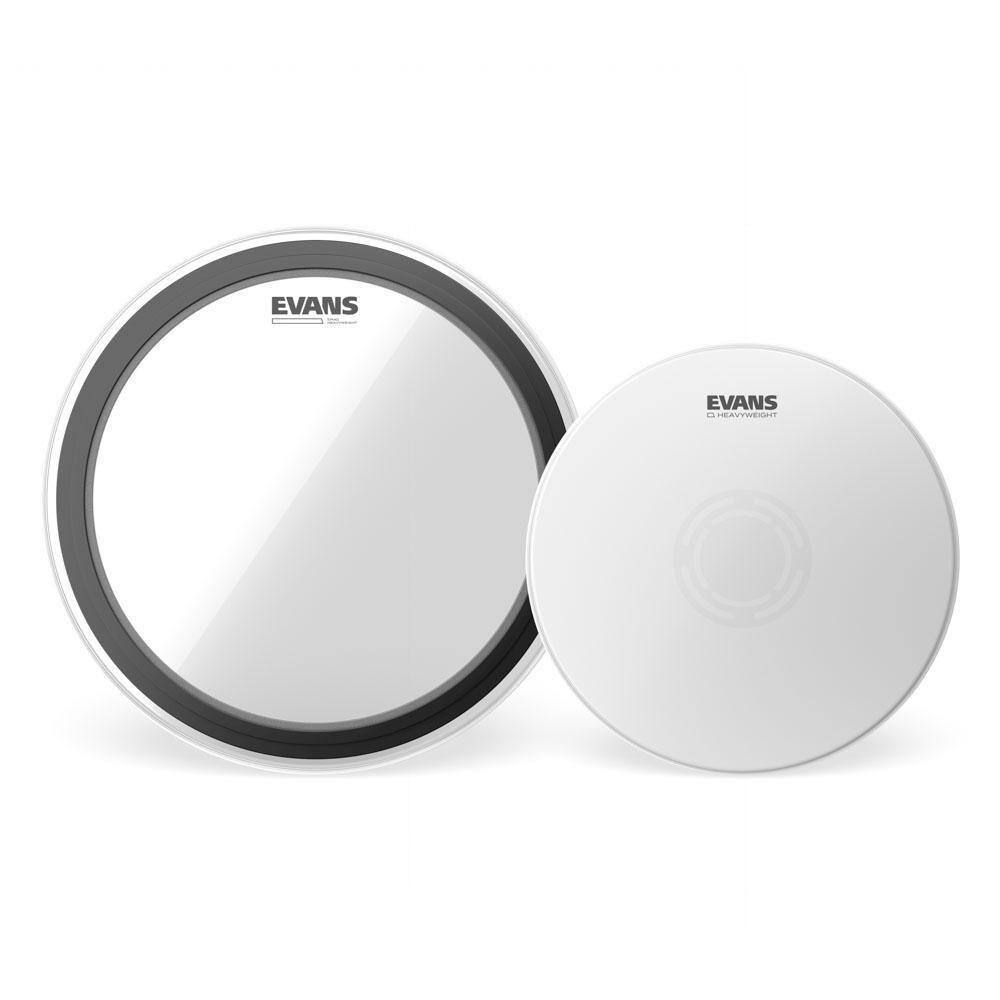 Kit De Peles Caixa E Bumbo Evans Heavyweight Ebp-emadhw [f035]