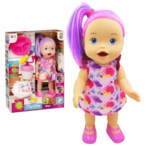 Brinquedo Boneca My Little Colection Mixer Papinha Faz Caquinha Fraldinha Divertoys