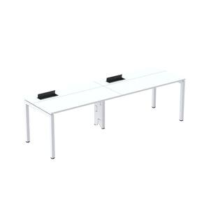 Mesa Plataforma para Coworking para 2 Pessoas 120x792 Psc120 Branco