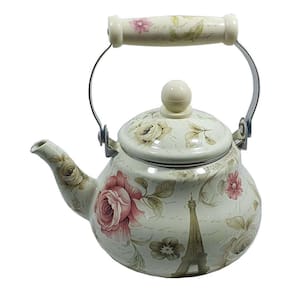 Chaleira Bule Esmaltada 1,5 Litros Decorada Clássica