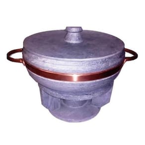 Conjunto para fondue em pedra sabão de 4 litros