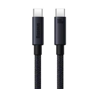 Cabo Tipo-c Baseus 100W Turbo USB C/C 1 Metro