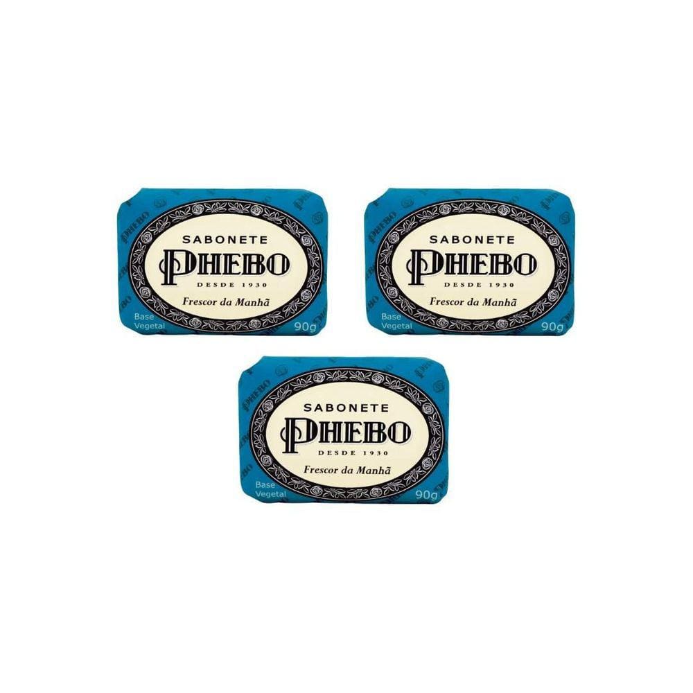 Sabonete Phebo Frescor Da Manha 90G - Kit C/3Un