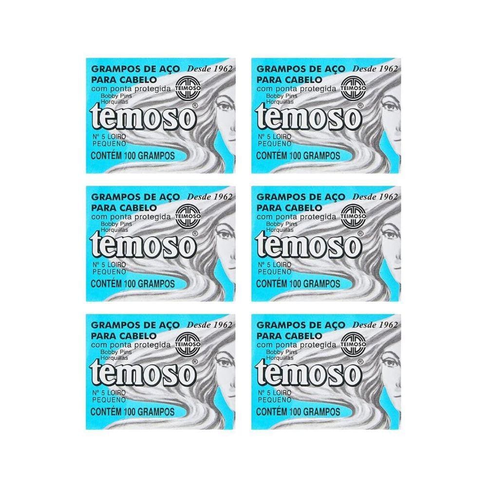 Grampo Teimoso N 5 Com 100Un Louro - Kit Com 6Un