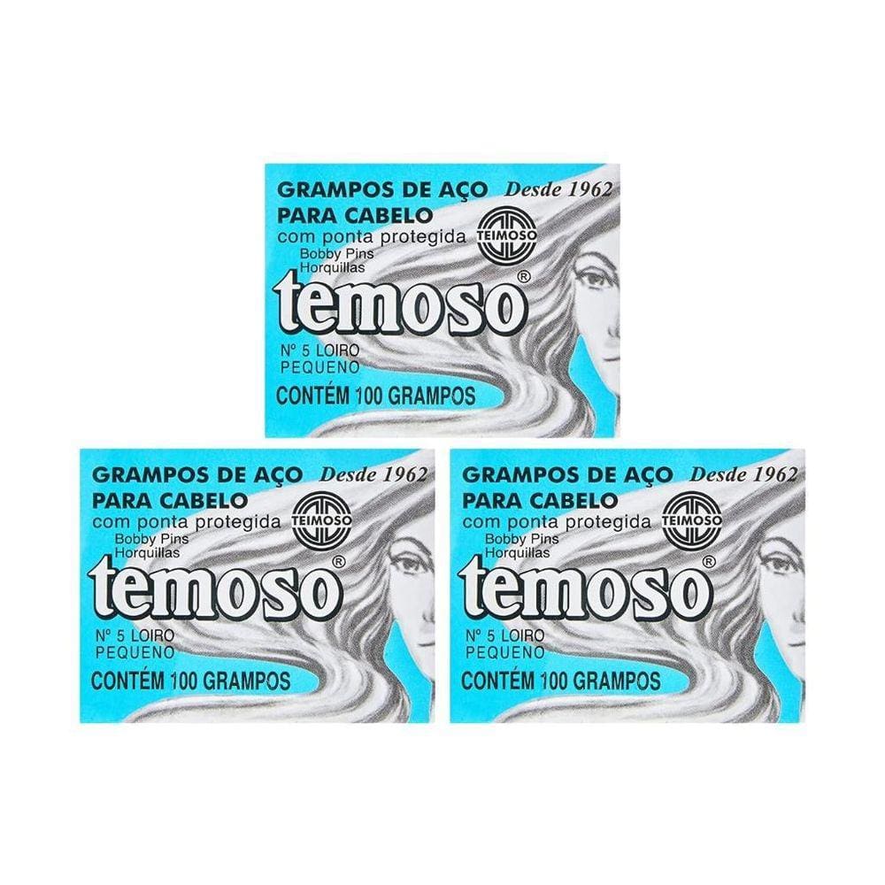 Grampo Teimoso N 5 Com 100Un Louro - Kit Com 3Un