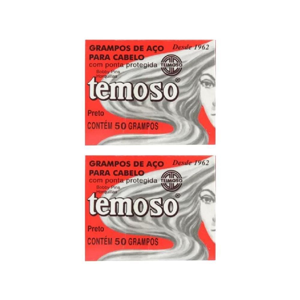 Grampo Teimoso N 5 Com 50Un Preto - Kit Com 2Un