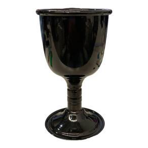 Cálice Para Ritual em Alumínio Pintado de Preto 14cm 200 ml