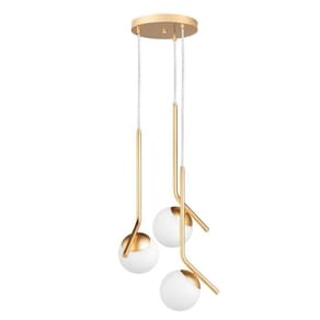 Pendente 3 Luzes E27 24x24x150cm Dreams Drmc3e27pdgd Bronzearte