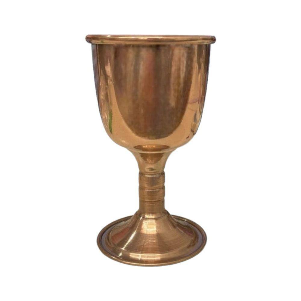 Cálice Para Ritual em Alumínio Pintado Cobreado 14cm 200 ml