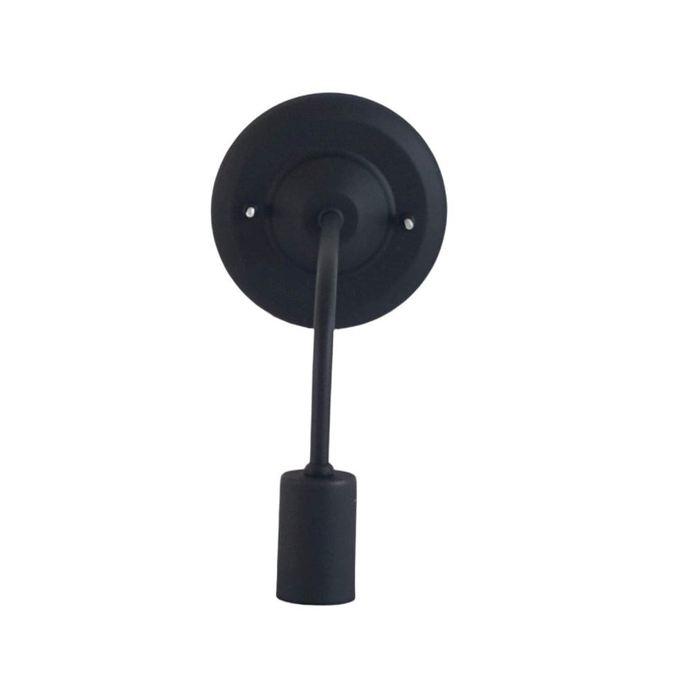 Arandela Retrô 1 Lâmpada Emalustres Preto