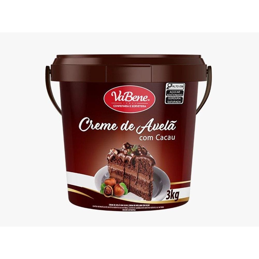 Creme De Avelã Com Cacau 3kg - Vabene