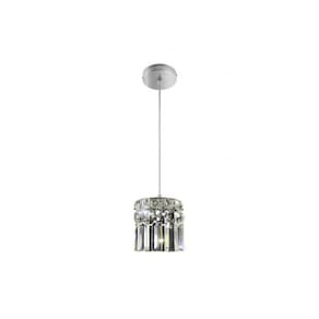 Pendente Redondo Cristal 11,5x11,5x12cm 1 Luz G9 Paris Bronzearte