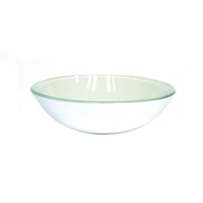 Cuba de Vidro para Banheiro Redonda 35cm Branca