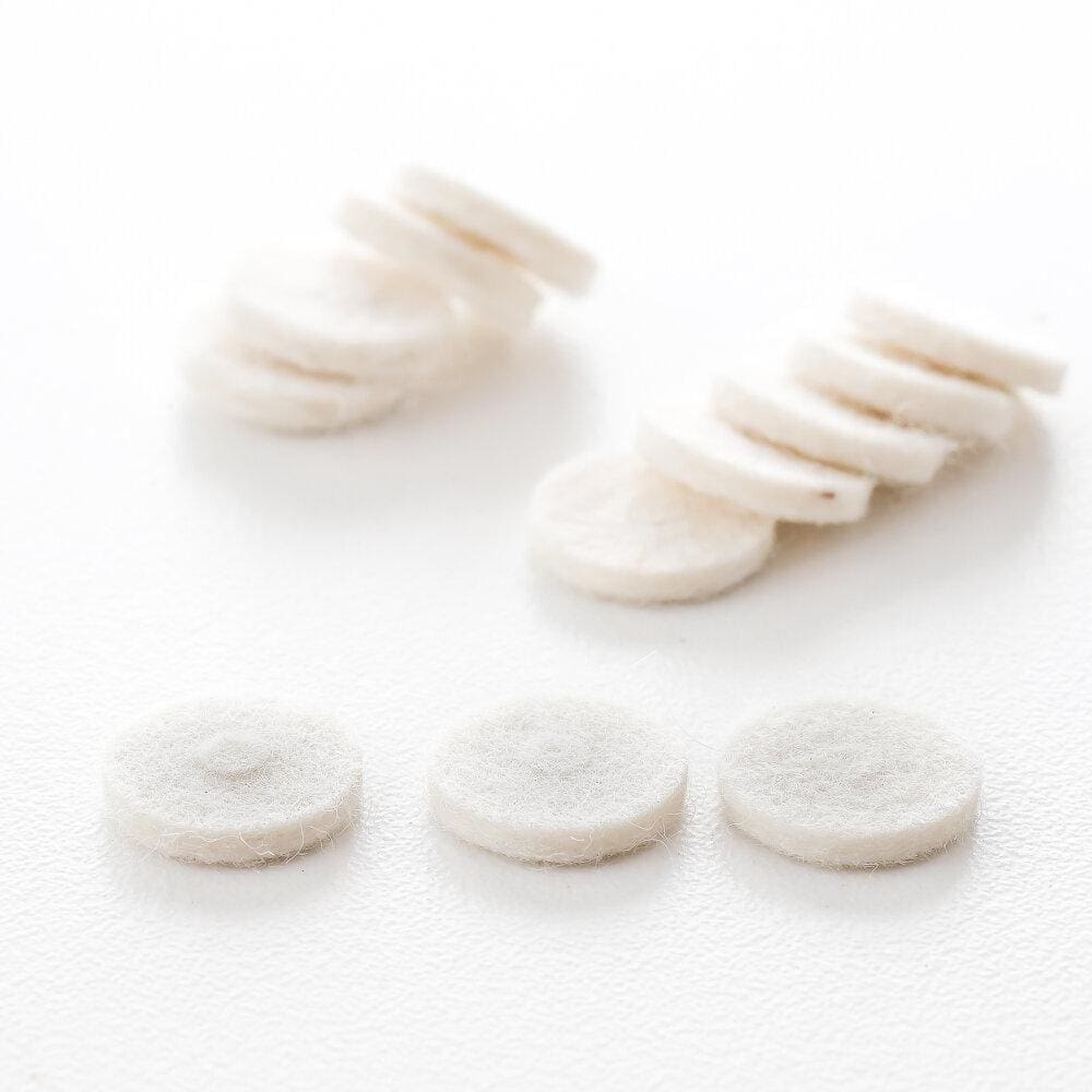 Feltro Roldanas Instrumentos Branco (12 Peças) Spirit Fw-wh [f035]