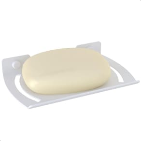 Porta Sabonete Parede Banheiro Saboneteira Branco F.ZMT