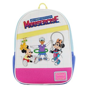Mini mochila Loungefly Disney MOUSERCISE em couro vegano