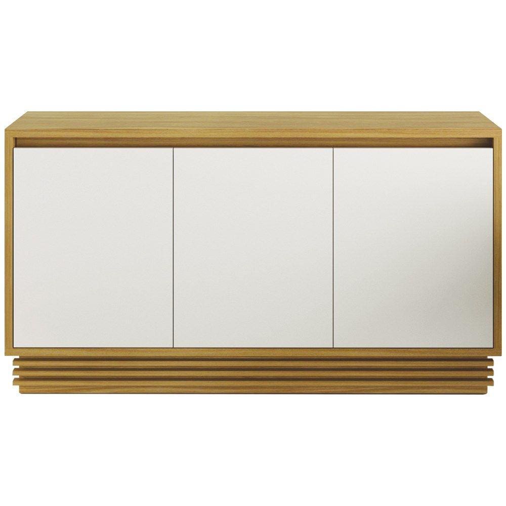 Balcao Buffet 3 Portas 160 cm BB2610 Natural Off White Tecno Mobili