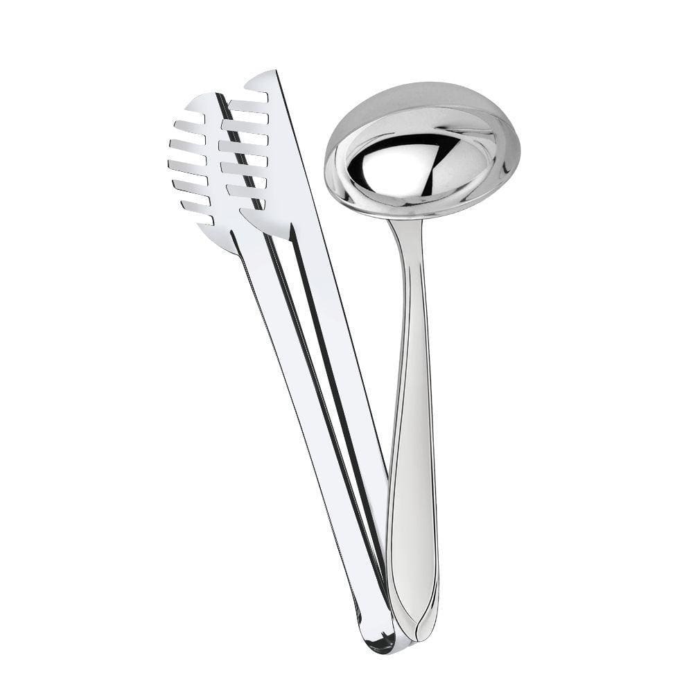 Conjunto Concha Para Feijão Laguna e Pegador de Massa Utility em Aço Inox Tramontina