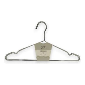 Kit 20X Cabides Ganhco De Roupas Aço Cromado Com Cavas