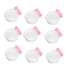 Kit 10 Mini Baleiros 50 Ml Tampa Rosa Claro Lembrancinha